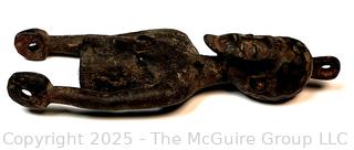 Carved Wood African Tribal Figure.  Some Separation at Arm. 7"