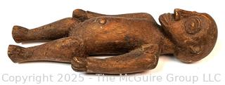 Tribal Carved Wood Standing Male Figural Statue, South Sudan. 10"