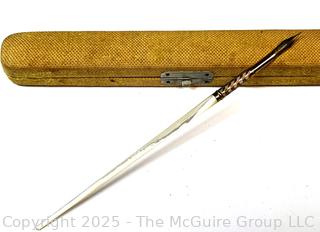  Norton & Son Gold and Mother of Pearl Dip Pen with Velvet Box. 