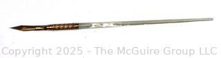  Norton & Son Gold and Mother of Pearl Dip Pen with Velvet Box. 