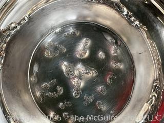 Six (6) Pieces of Silver Plate Servingware. 