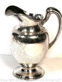 Bigelow, Kennard & Co. Sterling Silver Pitcher. 849 Grams