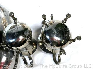 Five (5) Silver Plate Serving Pieces
