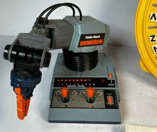 Radio Shack Armatron, Casio Pt-50 Electronic Piano Keyboard and Pressman Spelling Wheel
