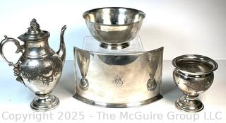Four (4) Silver Plated Serving Pieces