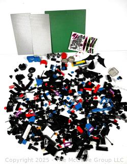 Lego Base Plates and Mostly Tyco Super Bricks and Figures