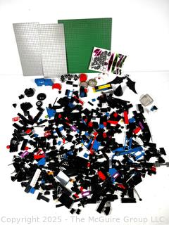Lego Base Plates and Mostly Tyco Super Bricks and Figures