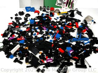 Lego Base Plates and Mostly Tyco Super Bricks and Figures