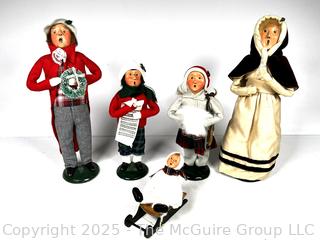 Five (5) Byers Choice Christmas Figures