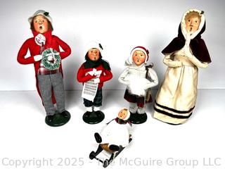 Five (5) Byers Choice Christmas Figures