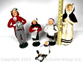 Five (5) Byers Choice Christmas Figures