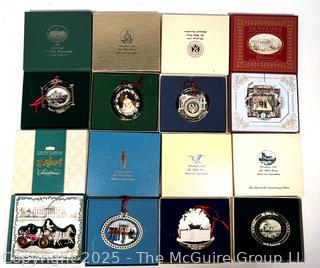 Collection of Eight (8) White House Christmas Ornaments