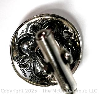 Hand Stamped Sterling Silver Men's Cufflinks
