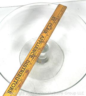 Clear Glass Cake Stand with Cover Made in Romania