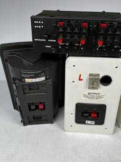 Two (2) Sets of Audio Speakers with Selector Box