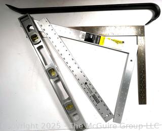 Level, Ruler, Squares and Crow-Bar Hand Tools
