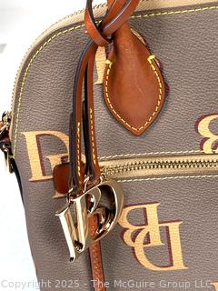 Dooney & Bourke Monogram Domed Satchel Handbag, New Without Tags