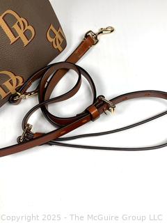 Dooney & Bourke Monogram Domed Satchel Handbag, New Without Tags