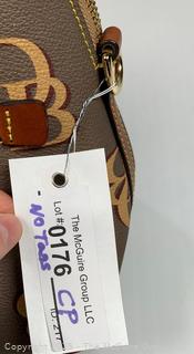 Dooney & Bourke Monogram Domed Satchel Handbag, New Without Tags
