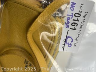 Yellow Coach Leather Crossbody Handbag, New without Tags