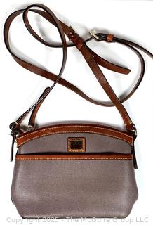 Dooney & Bourke Beige Pebbled Leather Crossbody Handbag, New without Tags