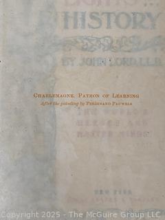 Leather Bound, Beacon Lights of History by John Lord Volume V The Middle Ages, 1883 Book