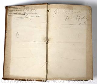 Leather Bound Works of Horace with English Notes Critical and Explanatory by Charles Anthon 1872, Book