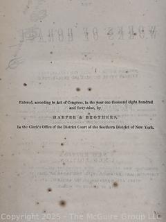 Leather Bound Works of Horace with English Notes Critical and Explanatory by Charles Anthon 1872, Book