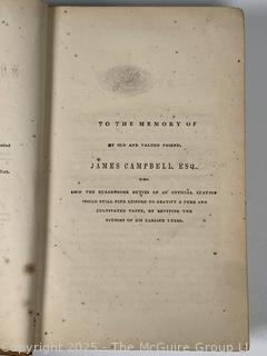 Leather Bound Works of Horace with English Notes Critical and Explanatory by Charles Anthon 1872, Book