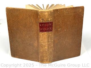 Leather Bound Works of Horace with English Notes Critical and Explanatory by Charles Anthon 1872, Book