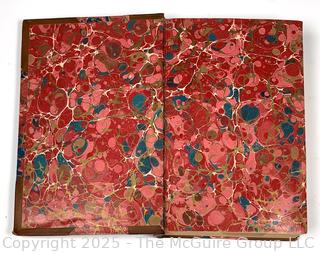 Leather with Marbled Paper Bound Birds of Passage by Henry Wadsworth Longfellow, 1891 Book
