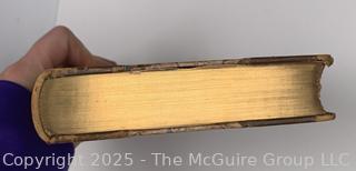 Leather with Marbled Paper Bound Birds of Passage by Henry Wadsworth Longfellow, 1891 Book