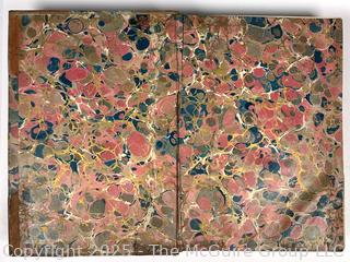 Leather Bound with Marbled Paper The Mill on the Floss by George Eliot  