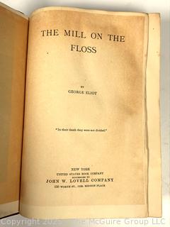 Leather Bound with Marbled Paper The Mill on the Floss by George Eliot  
