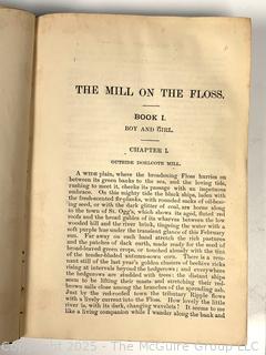 Leather Bound with Marbled Paper The Mill on the Floss by George Eliot  