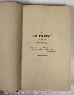 Green Leather Bound With Gilt The Shipwreck, A Poem In Three Cantos by William Falconer, Book