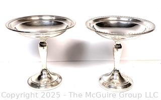 Two (2) Gorham Weighted Sterling Silver Pedestal Dishes. 