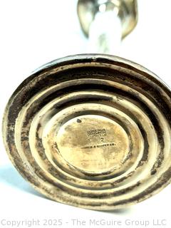 Harris & Shafer 925 Sterling Silver Trumpet Flower Vase With Reinforced Base.