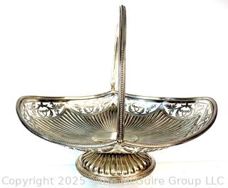 Victorian Silver Plated Bride's Basket 