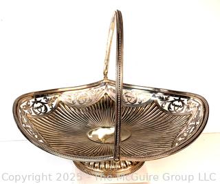 Victorian Silver Plated Bride's Basket 