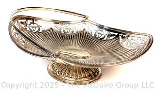 Victorian Silver Plated Bride's Basket 