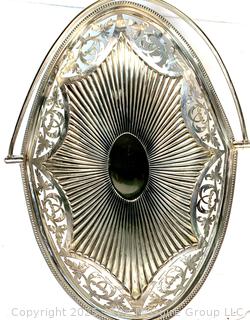 Victorian Silver Plated Bride's Basket 