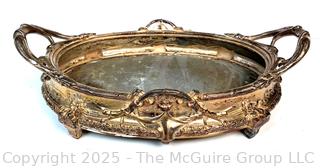 Continental Art Nouveau Gilt Bronze Jardiniere Centerpiece
