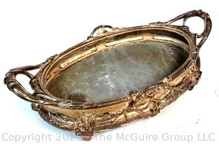 Continental Art Nouveau Gilt Bronze Jardiniere Centerpiece