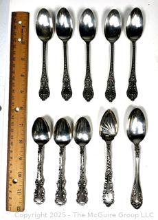 Ten (10) Sterling Silver Teaspoons (169 Grams) 