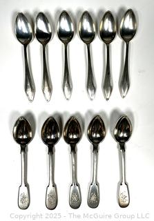 Ten (10) Sterling Silver Teaspoons (141 Grams)