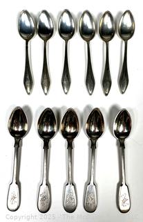 Ten (10) Sterling Silver Teaspoons (141 Grams)
