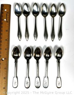 Ten (10) Sterling Silver Teaspoons (141 Grams)
