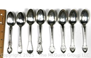 Eight (8) Sterling Silver Teaspoons. 160 Grams