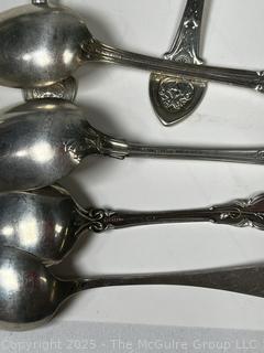 Eight (8) Sterling Silver Teaspoons. 160 Grams